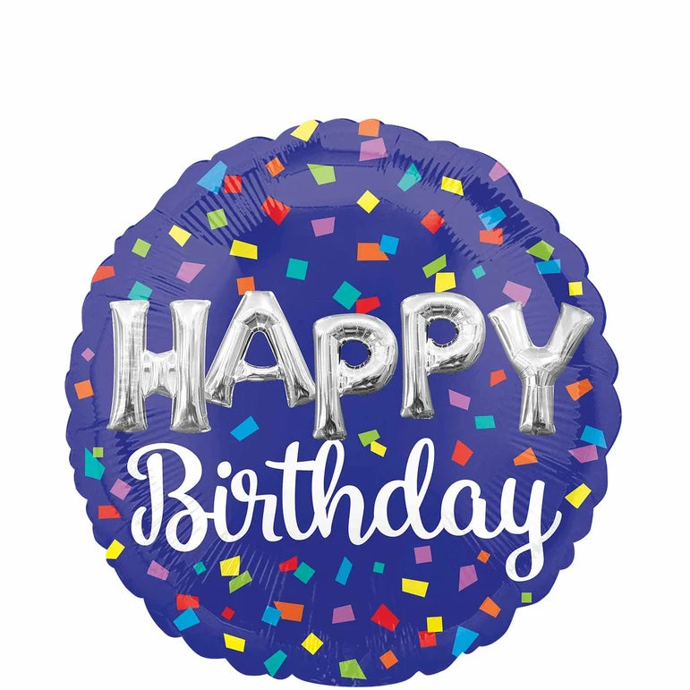 18C HAPPY BIRTHDAY DAY BALLOON LETTER FOIL BALLOON - Helium Filled