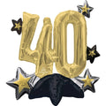 CELEBRATE 40 MULTI BALLOON AIR-FILLED TABLE CENTERPIECE