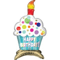 HAPPY BIRTHDAY CUPCAKE AIR-FILLED TABLE CENTERPIECE