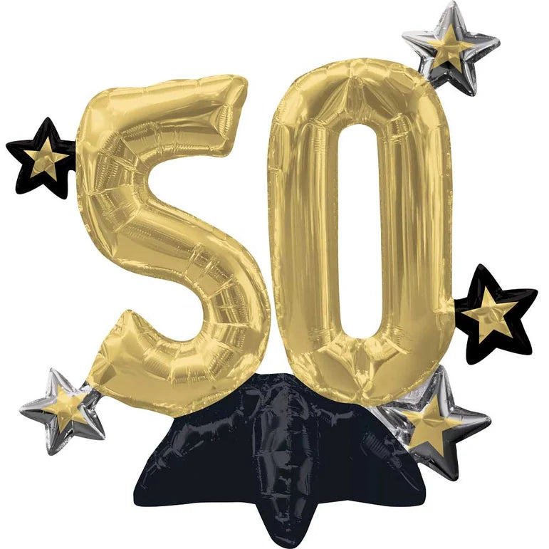 CELEBRATE 50 MULTI BALLOON AIR-FILLED TABLE CENTERPIECE