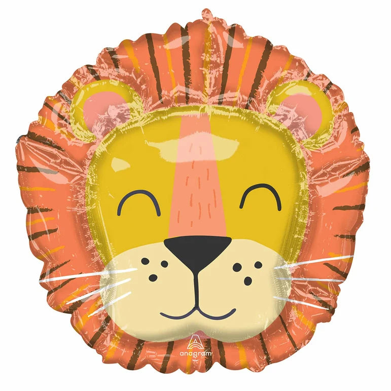 SS GET WILD LION FOIL BALLOONS - HELIUM filled