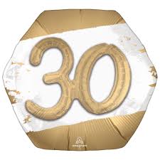SS GOLDEN AGE 30 MULTI FOIL BALLOON - Helium Filled