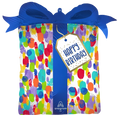 SS PAINTERLY DOTS BIRTHDAY FOIL BALLOON - Helium Filled