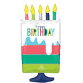 SS MODERN BIRTHDAY FOIL BALLOON - Helium Filled