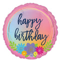 18C HAPPY BIRTHDAY BOUQUET FOIL BALLOON - Helium Filled