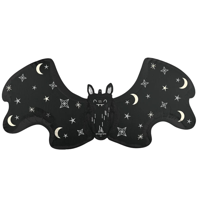 SS BAT ATTACK SATIN FOIL BALLOONS HELIUM Filled