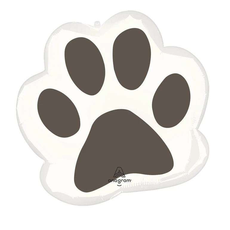 SS PAWSOME PARTY PAW FOIL BALLOONS - HELIUM filled