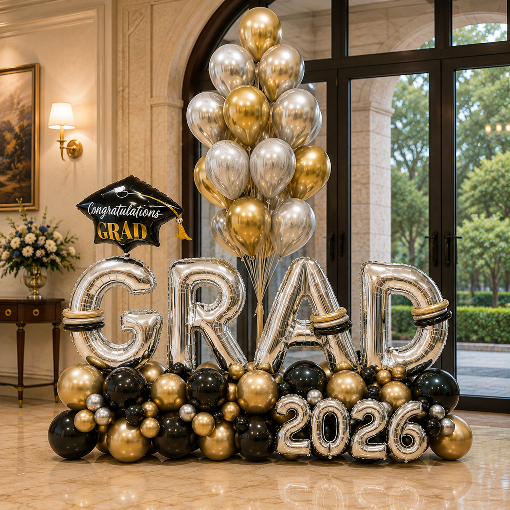 Exquisite GRAD BIG Balloon Arrangement
