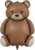 SS CUTE BROWN BEAR FOIL BALLOONS HELIUM Filled