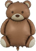 SS CUTE BROWN BEAR FOIL BALLOONS HELIUM Filled