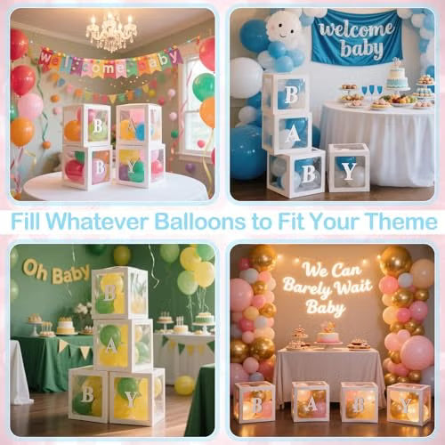 BABY BOX Baby Shower (inside Balloons Included)