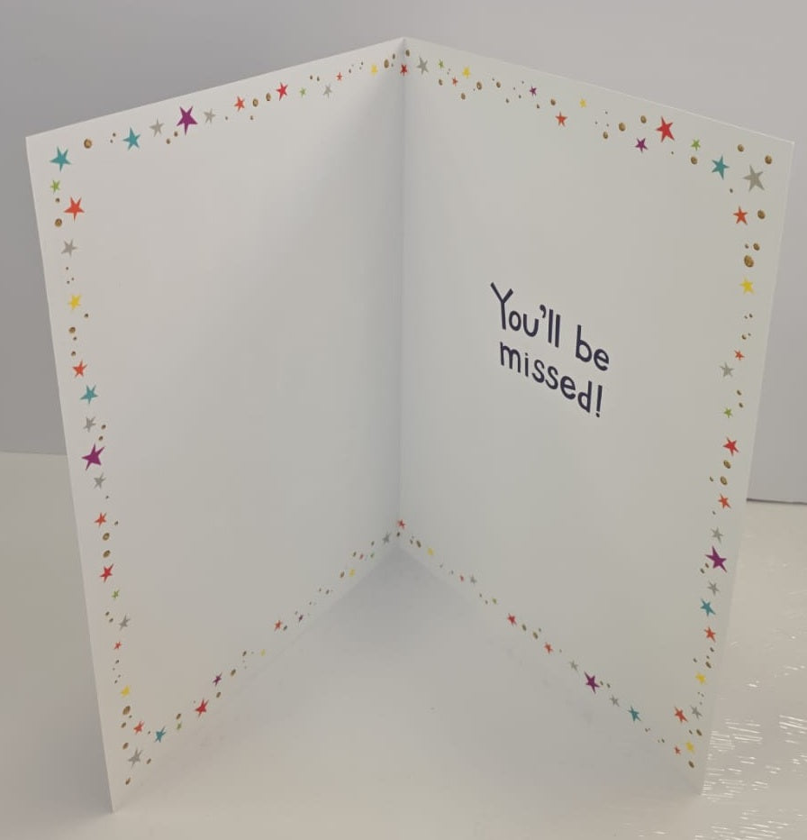 Sorry You're Leaving JUMBO Greeting Card