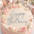 Happy Birthday Cake Toppers Acrylic Letter Cake Decoration