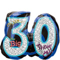SS OH NO THE BIG 30 HOLOGRAPHIC FOIL BALLOON - Helium Filled