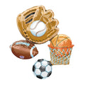 SS ACTION SPORTS CLUSTER FOIL BALLOON - Helium Filled