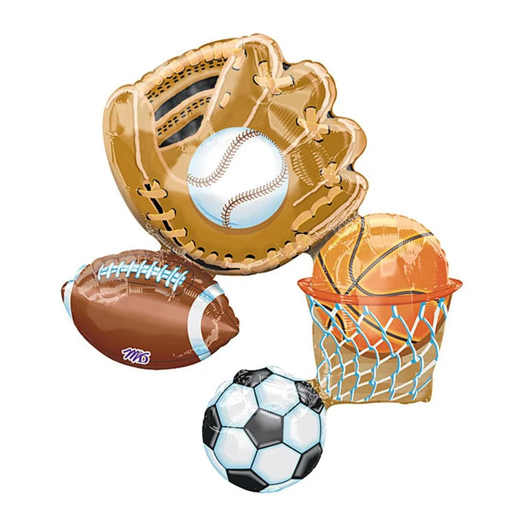 SS ACTION SPORTS CLUSTER FOIL BALLOON - Helium Filled