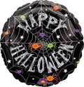 18C SPOOKY SPIDER FOIL BALLOONS HELIUM Filled