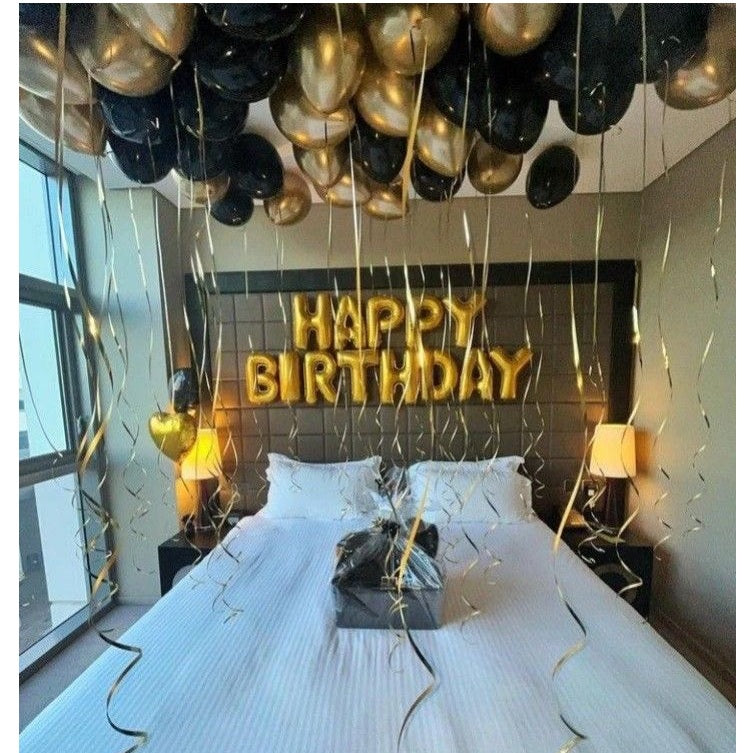Glitzy Elegant Birthday Party Set-Up Balloon Package