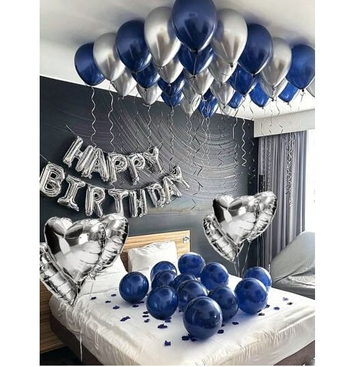 Classic Navy Blue Birthday Party Set-Up Balloon Package