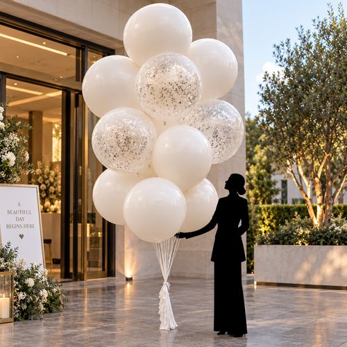 Aesthetic BIG Balloon BUNCH Latex Balloon Bouquet -15COUNT