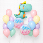 Baby Dino Baby Shower/Gender Reveal Balloon Set