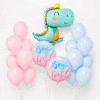 Baby Dino Baby Shower/Gender Reveal Balloon Set