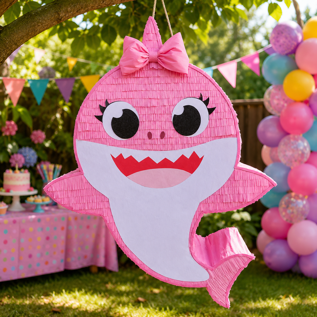 BABY SHARK -PINK PIÑATA PRE-ORDER | 3 Days Production | FREE Stick Included!