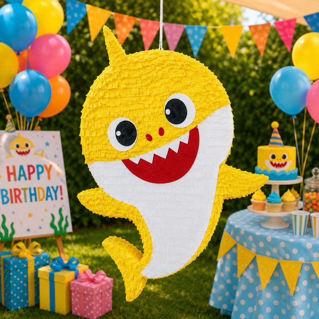 BABY SHARK - YELLOW PIÑATA PRE-ORDER | 3 Days Production | FREE Stick Included!