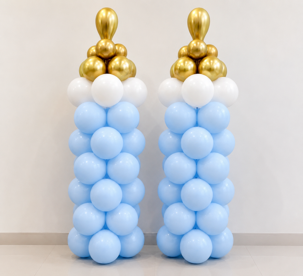 Baby Bottle Inspired Balloon Pillar NEW BORN Standee