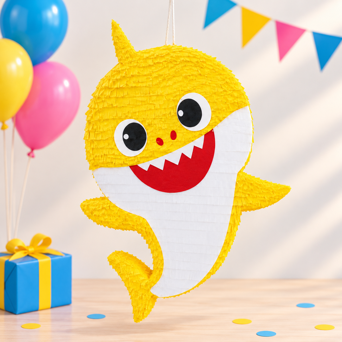 BABY SHARK - YELLOW PIÑATA PRE-ORDER | 3 Days Production | FREE Stick Included!