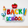 Back to School SuperShape Foil Balloons - Helium Filled