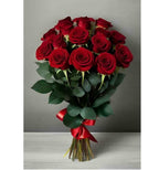 Flaming Red Roses Hand Bouquet