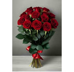 Flaming Red Roses Hand Bouquet