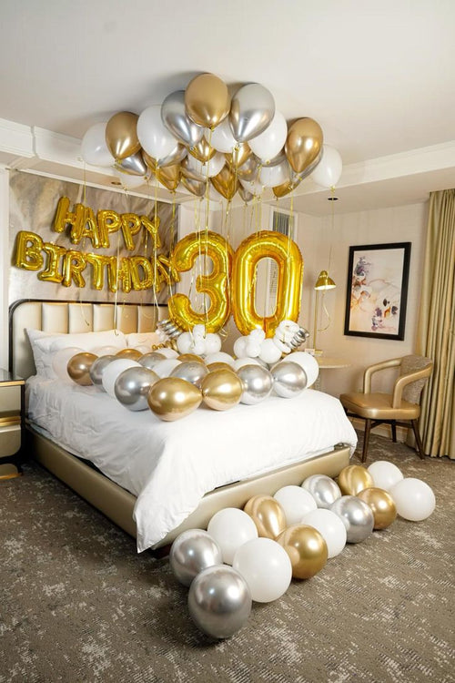 Any Two Number ICY Birthday Party Set-Up Balloon Package
