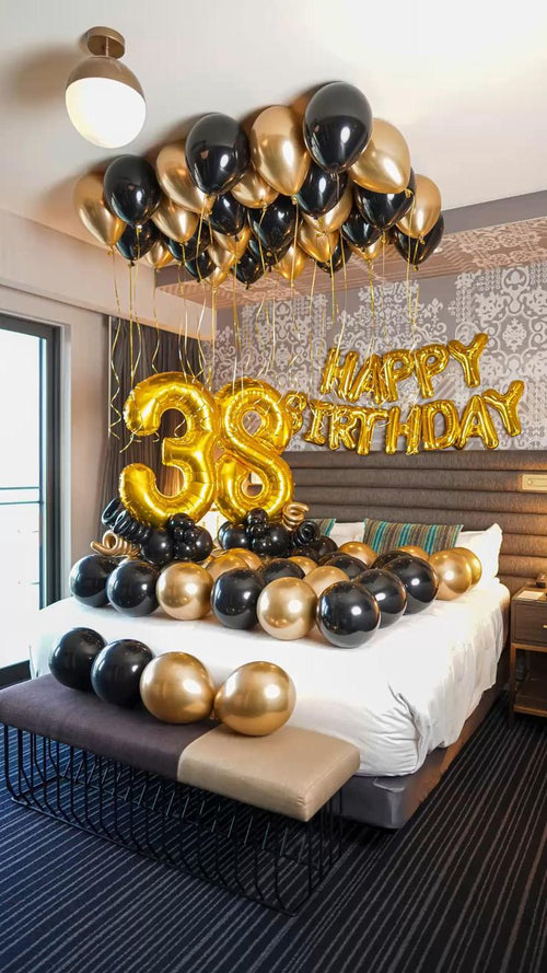 Any Two Number Elegant Birthday Party Set-Up Balloon Package