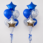 My Prince Star Chrome Confetti Balloon Bouquet