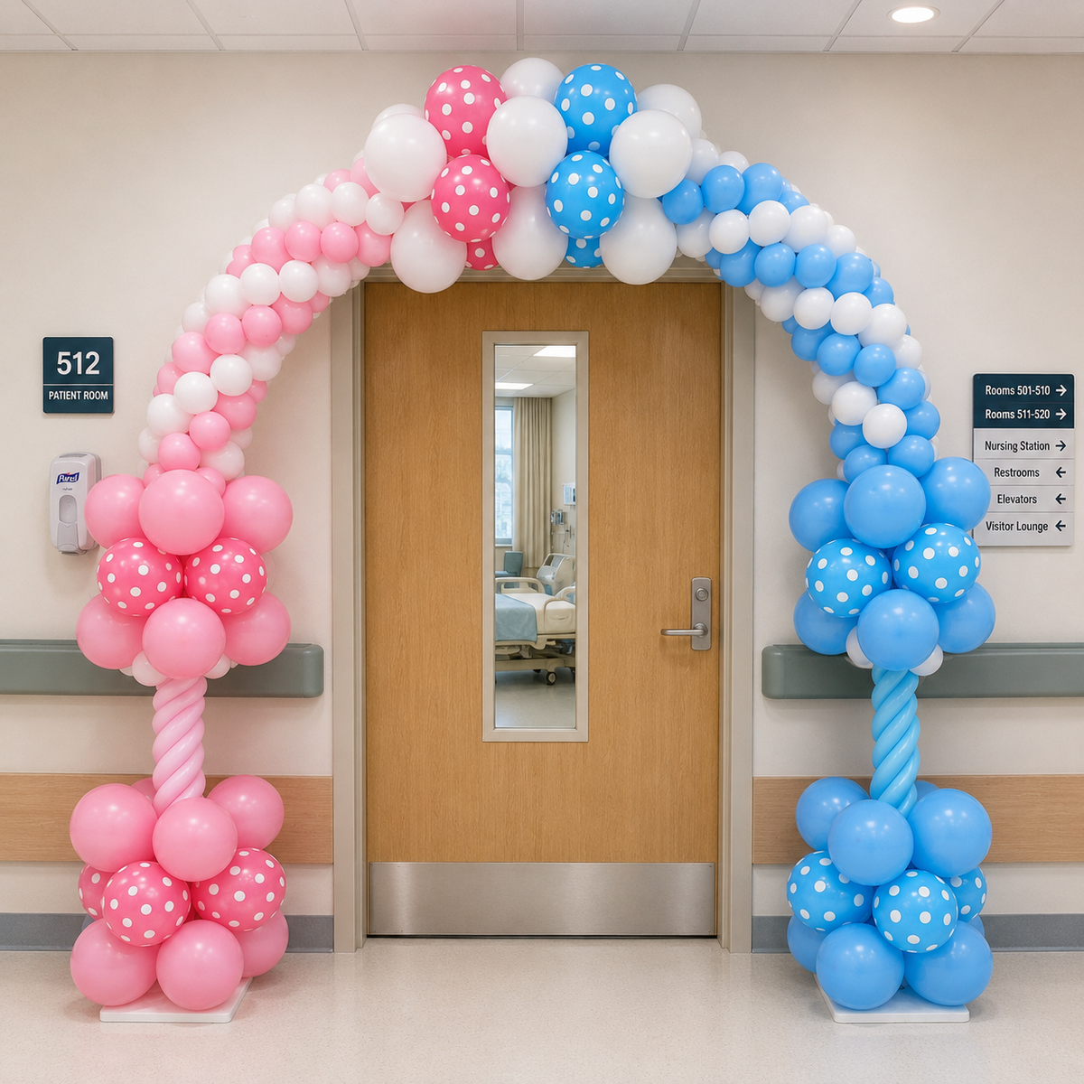 New Born Roman FULL Balloon Arch 6meter - 1DAYS NOTICE - Not Possible For Delivery