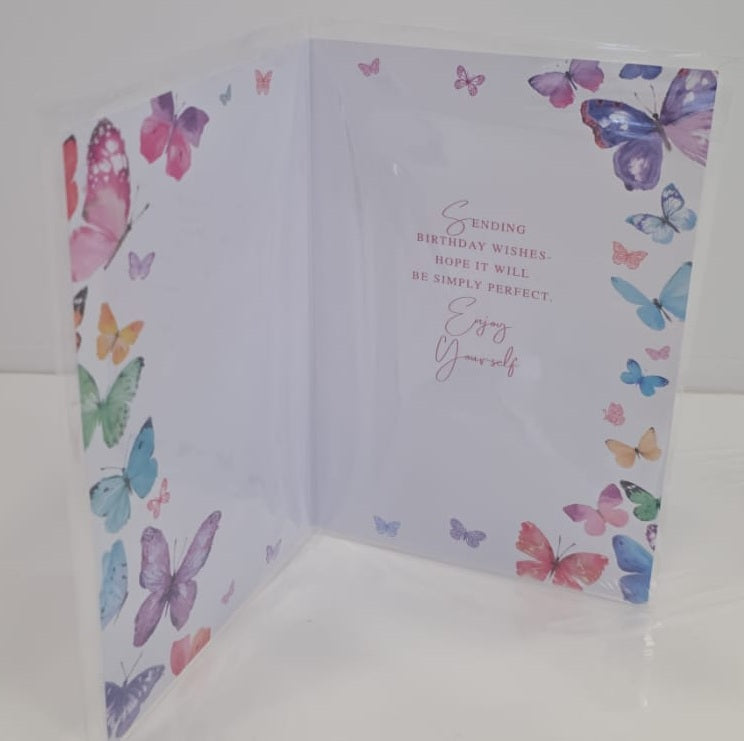 HAVE AN AMAZING Birthday ENJOY EVERY Beautiful Moment Butterfly Greeting Card