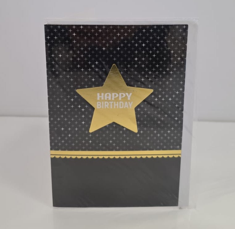 HAPPY BIRTHDAY Star Greeting Card