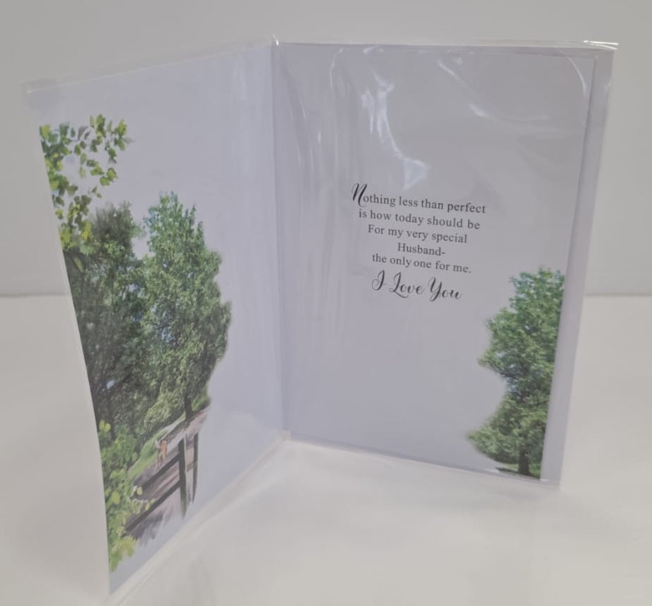 WITH LOVE TO MY Husband A BIRTHDAY MESSAGE Greeting Card