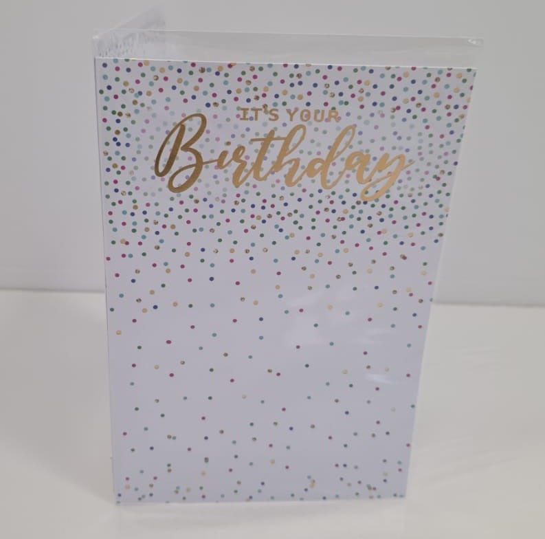 IT'S YOUR Birthday Confetti Dots Greeting Card