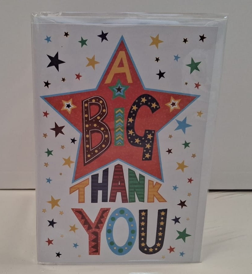 A BIG THANK YOU STAR Greeting Card