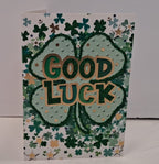 Shamrock GOOD LUCK Greeting Card
