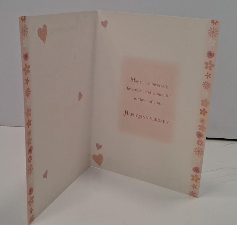 Anniversary WISHES FOR A Special Couple Wine Glass Greeting Card