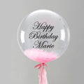 24inches Any Text Bubbles Personalized Feather Stuffed Balloons