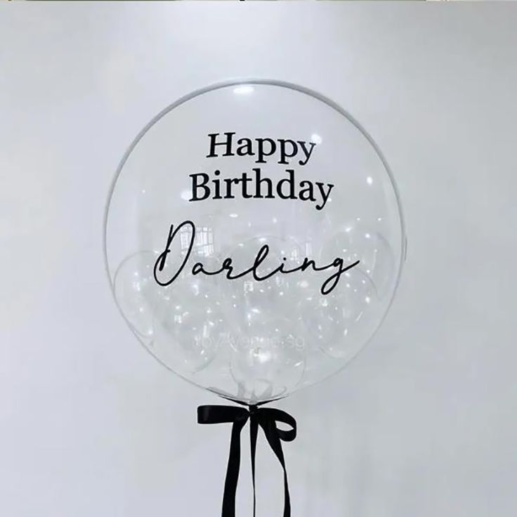 24inches Clearer than Water Any Text  Bubbles Personalized Stuffed with Clear Small Balloons
