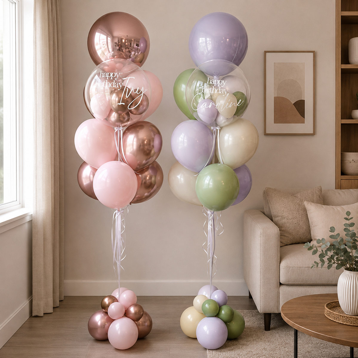 Elegant ORBZ Bubble Custom Text Balloon Set
