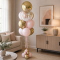 Royal Princess ORBZ Bubble Custom Text Balloon Bouquet