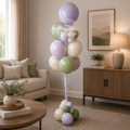 Smooth Lilac ORBZ Bubble Custom Text Balloon Bouquet