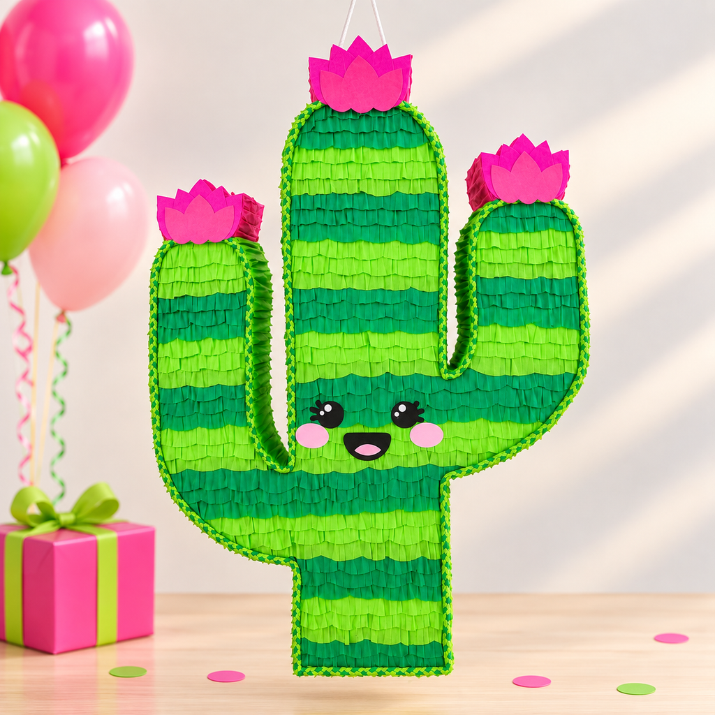 CACTUS PIÑATA PRE-ORDER | 3 Days Production | FREE Stick Included!